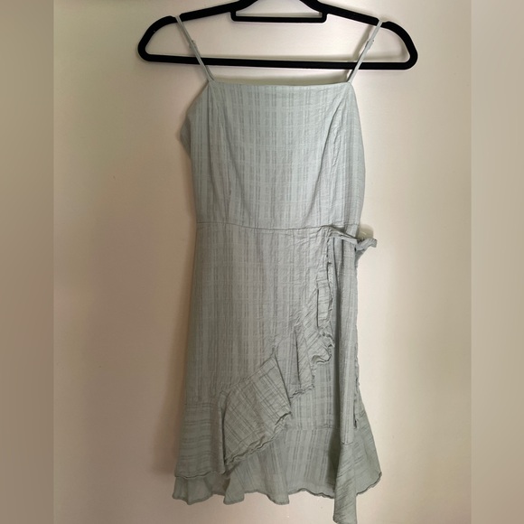 Altar'd State Light Sage Green 90’s Style Empire Waist Spaghetti Strap Dress - Picture 1 of 7